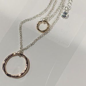 Liza's Jewelry Two Tone Double Strand Necklace